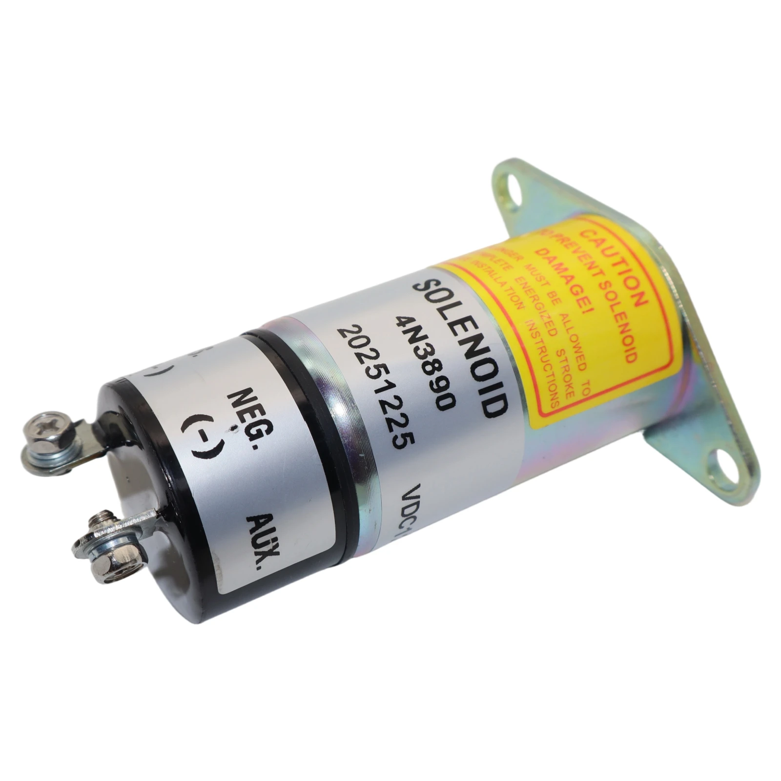 12V Shutoff Solenoid 4N-3890 Compatible for Caterpillar CAT 627 627B 627 627B 637 637B 637D Wheeled Self-Propelled Scraper