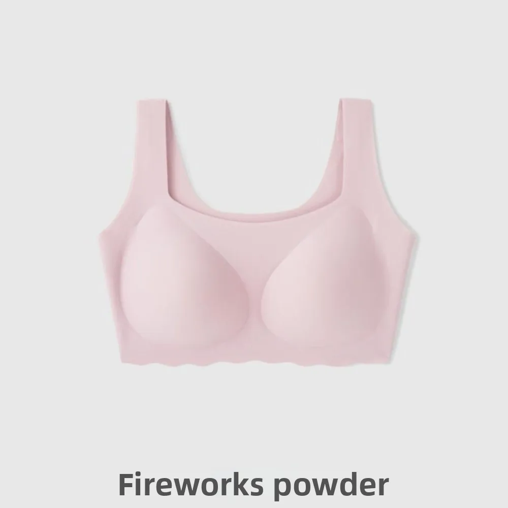 Reggiseno in gelatina senza cuciture tinta unita di base Intimo di supporto per donna Lingerie Gilet Reggiseno senza fili Sport Yoga