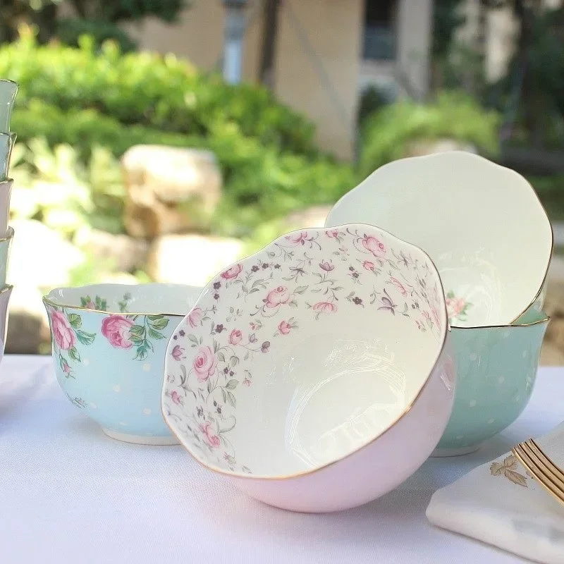 Real Bone China Kitchen Soup Bowl, Porcelain Mixing Bowl, Microwave Save Serving Bowl, Chafing Serving Large Bowls, Bbq