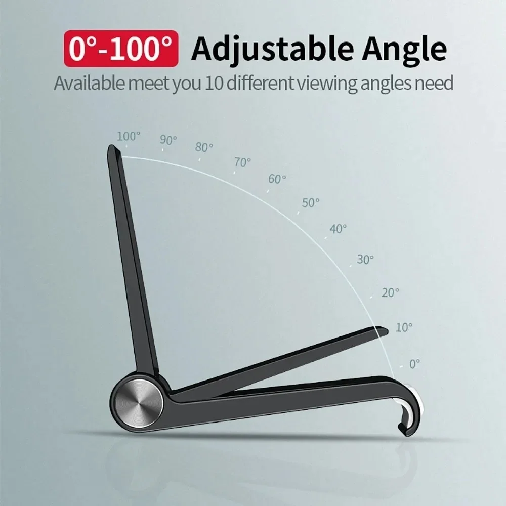 Desktops Holder For Tablet 7.9 to 11 inch, Adjustable Folding Mobile Phone Holder Bracket Tablet Stand For iPad Xiaomi Samsung