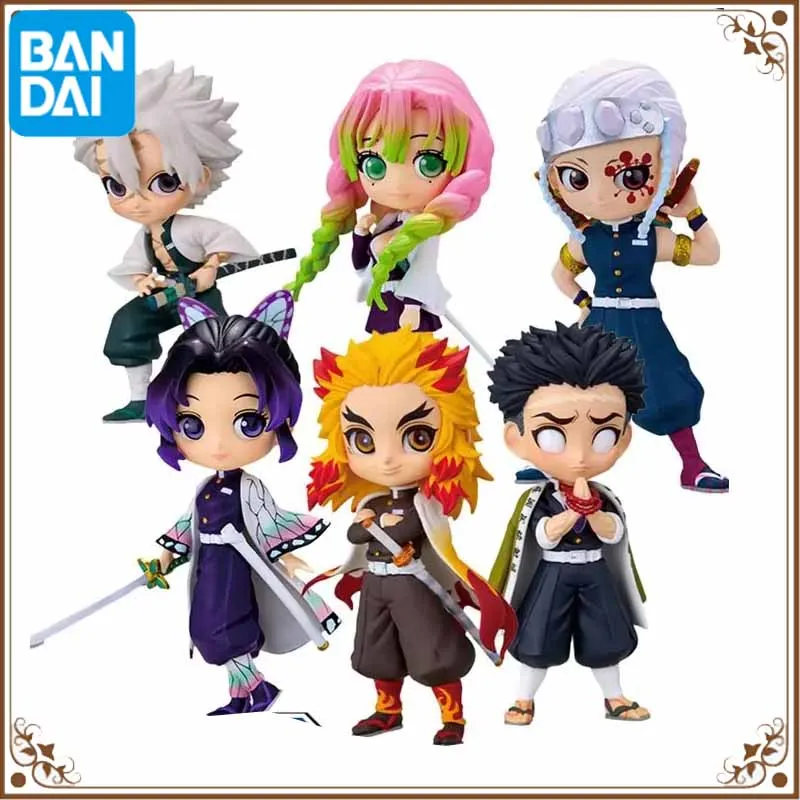 Bandai Qposket Demon Slayer Figure Tomioka Giyuu Tengen Inosuke Himejima Gyomei Kimetsu No Yaiba Anime Action Figure Toys Model