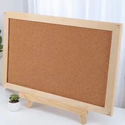 Framed Cork Large Wooden Frame Home Message Cork Bulletin Board Display Pin Board For Notes Photos Notice Organizer