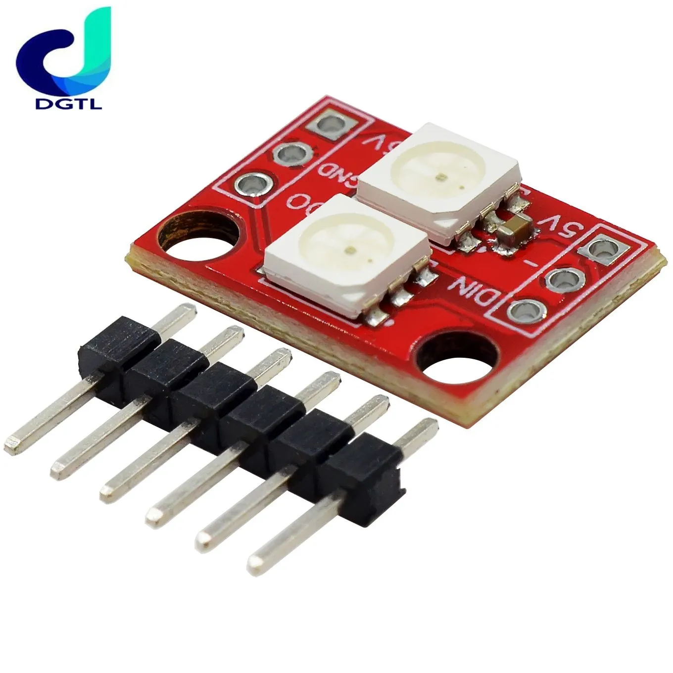 

2-bit WS2812 5050 RGB LED Full-color lamp module SCM SMT32 ARM