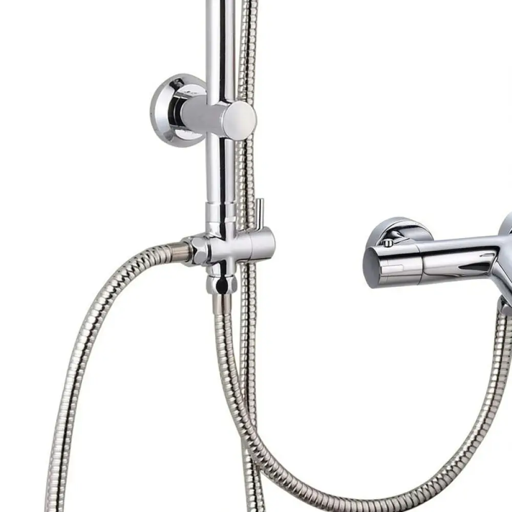 Bathroom Shower 3 Way Diverter Valve Water Splitter Switch Connector For Faucet Adapter Durable ABS Component