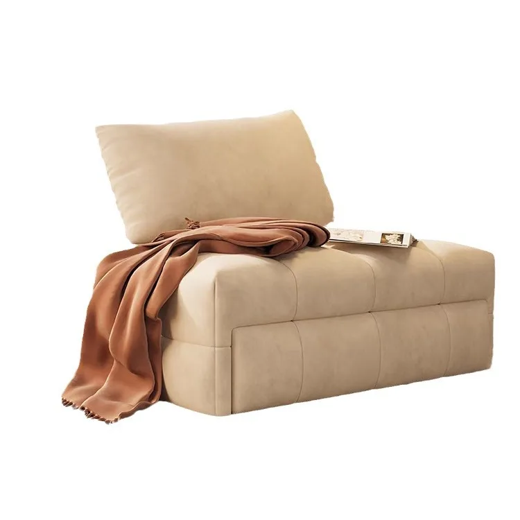 

#Cream Style Japanese Puff Sofa Bed Dual Use Multifunctional Telescopic Single Sofa Leisure Chair For Small Home Space