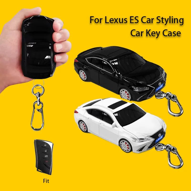 For LEXUS ES Car Model Key Case for Ux Ux200 Ux250h Es200 Es300h 3 4 Button Smart Remote Car Key Cover Fob Keychain Accessories