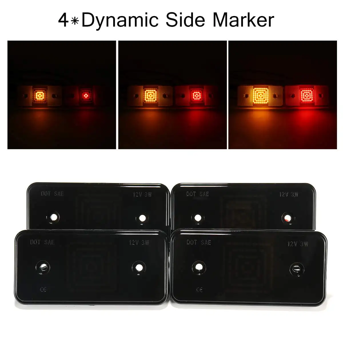 4x Car side light Dynamic Led Turn Signals led Side Marker Lamp for Mercedes W463 G-Class G500 G550 G55 G63 for AMG 02-14