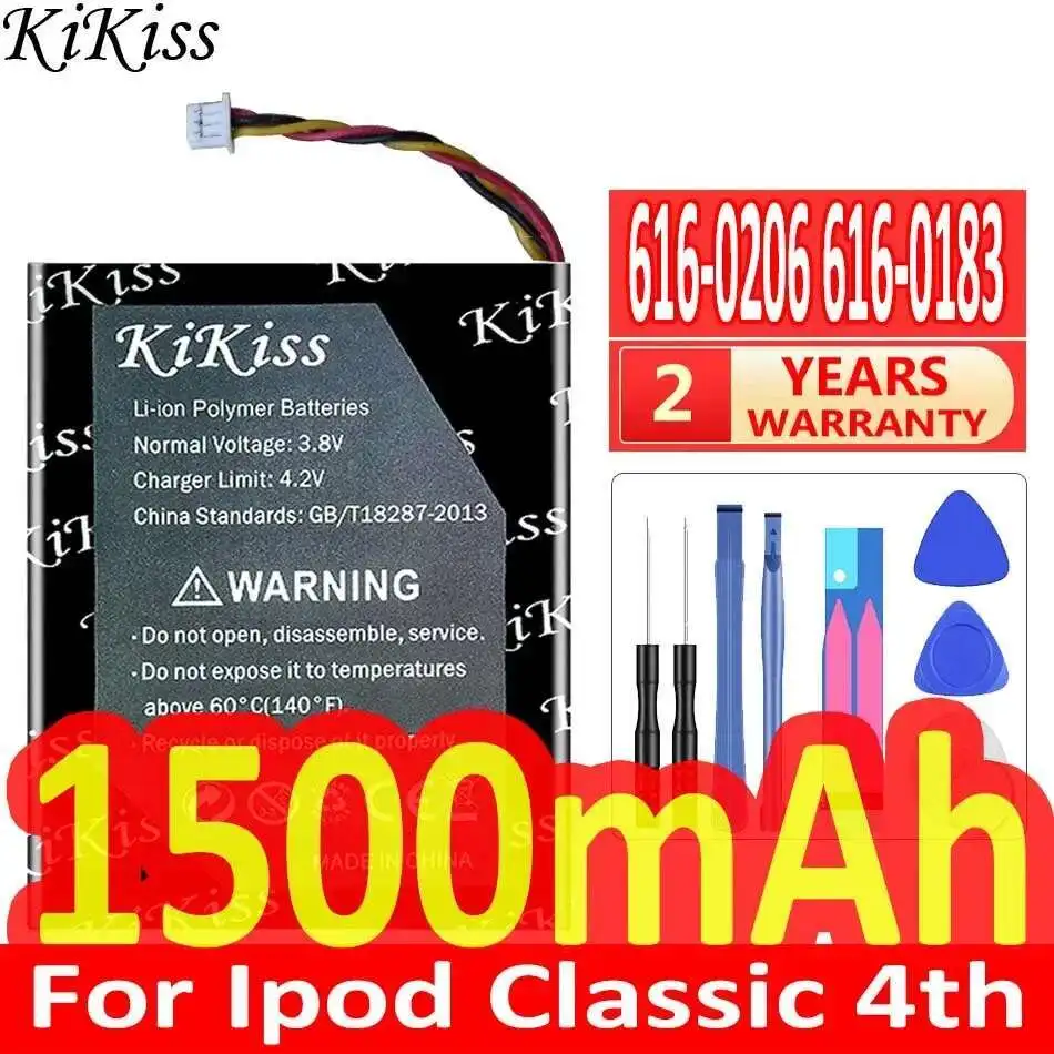 

Для Apple iPod Classic 4-го поколения фото U2 A1059 20 40 ГБ 616-0206 616-0183 аккумулятор для Mp3-плеера надежный источник питания 1500 мАч