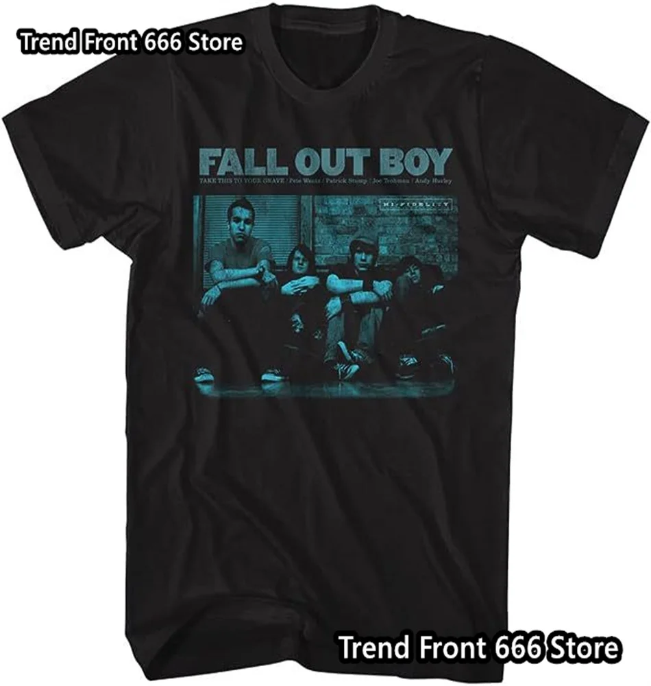 Fall Out Boy Rock Band Men\'s And Children Summer Short Sleeve T-shirt Vintage Patten Boys Men Size Tshirts