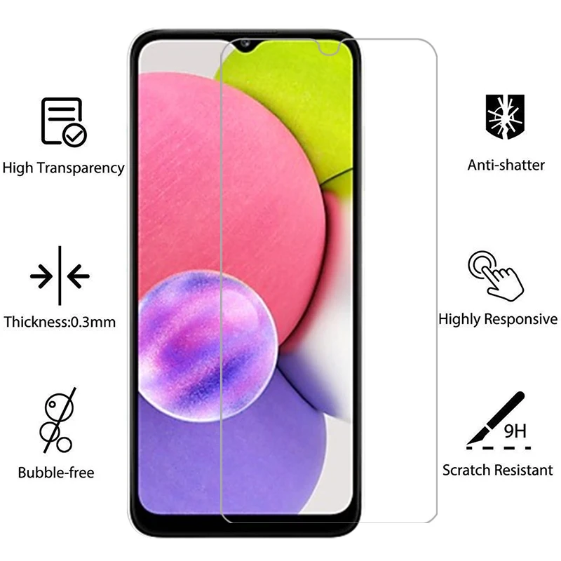 tempered glass for samsung galaxy a03s phone case on samsunga03s a 03s 03 a03 s as03 s03a back cover 360 galax glaxy a03scase 4g