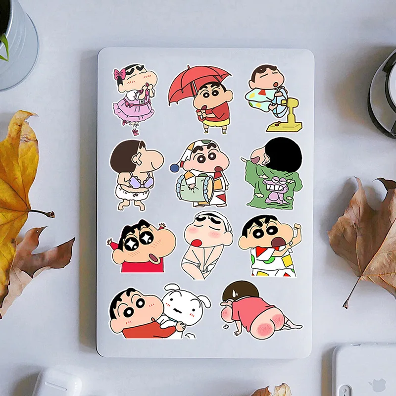 29X21cm Anime Crayon Shin-chan Wall Stickers Children\'s Bedroom Wall Stickers Crayon Shin-chan PVC Stickers Decoration Gift