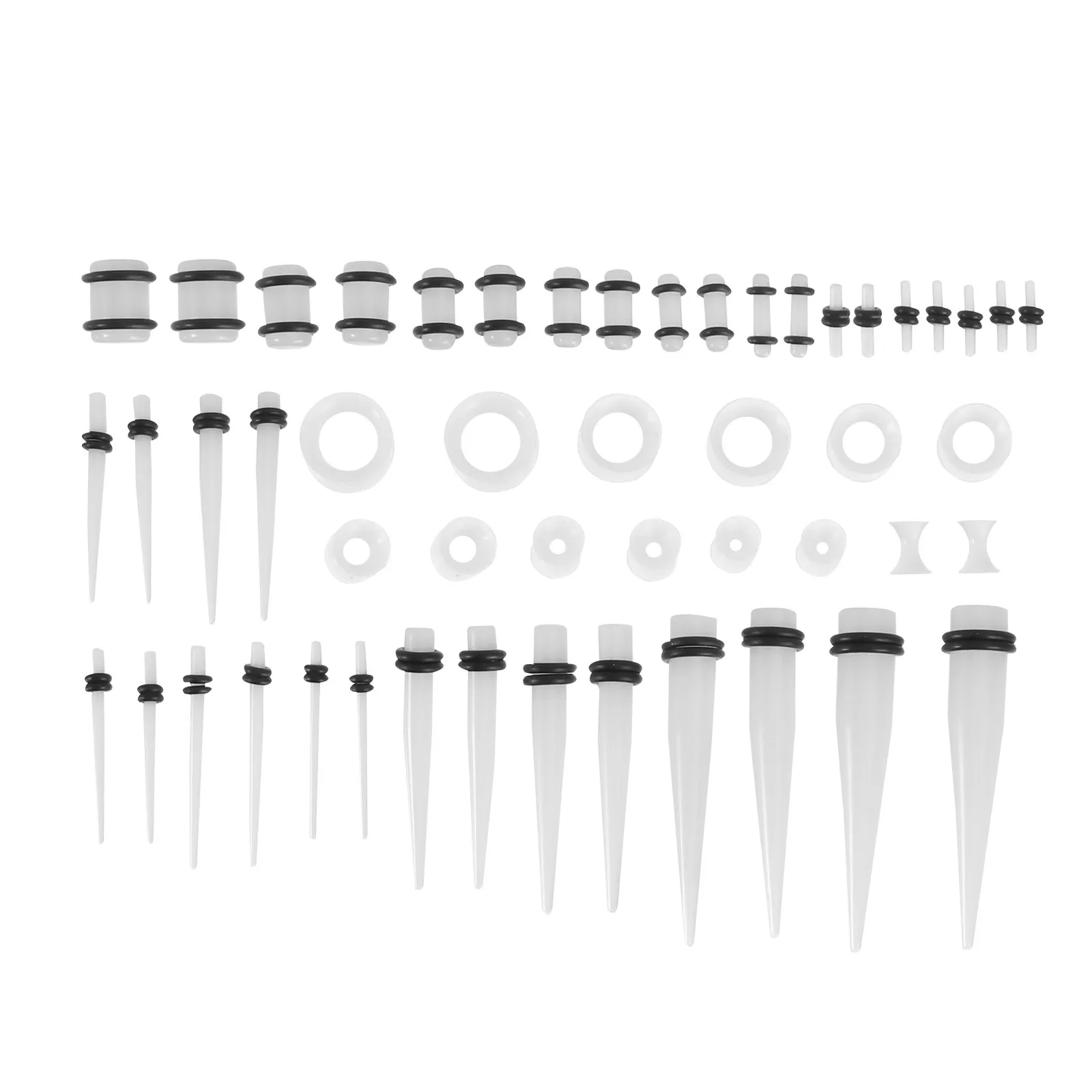 

Набор из 50 акриловых украшений для пирсинга ушей: стильные серьги-гвоздики для вечеринок, банкетов и повседневной носки, шикарный декор для ушей