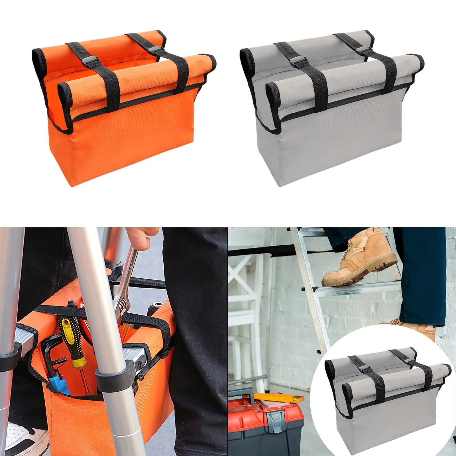 Ladder Tool Bag Easy to Install Versatile Portable Portable Step Ladder Pouch Utility Organizer for Repairing Kit Accessories