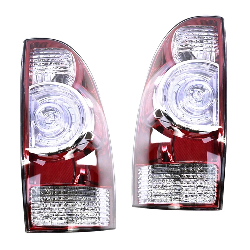 2Piece LED Tail Lights Left Right Rear Bumper Lights Assembly Signal Lamp Replacement Parts For Toyota Tacoma Pickup 2005-2015