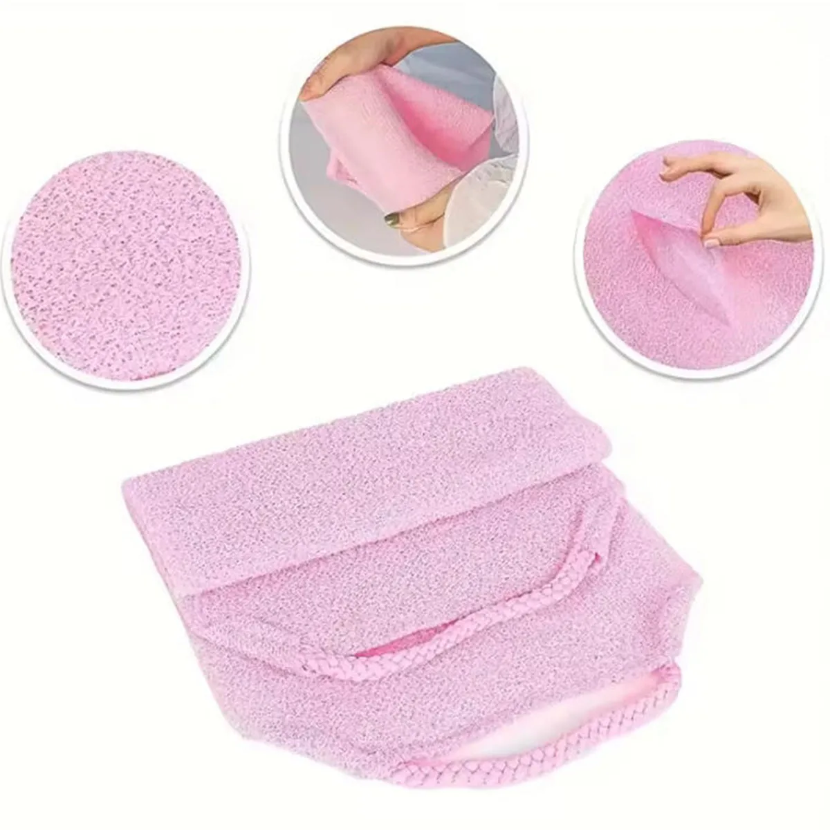 1 قطعة 2 قطعة دش سنفرة الجسم منشفة تمتد تنظيف دش منشفة لينة كامل الجسم تنظيف التقشير منشفة لوازم الحمام #2