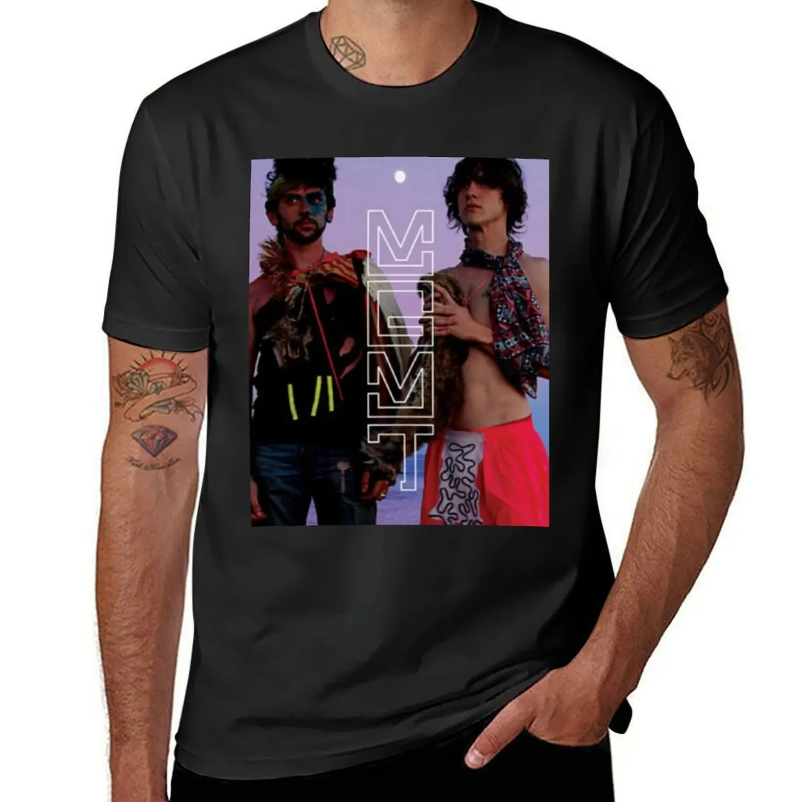 

MGMT Cover art T-Shirt for a boy Short sleeve tee designer t shirt men