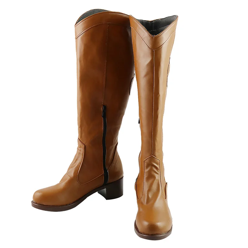 Applejack Little Anime Pony Scarpe Cosplay Stivali Carnevale di Halloween Festa Stivali in pelle PU