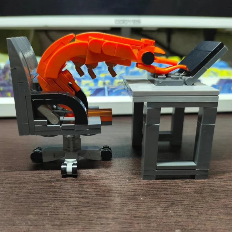 حار بنة الروبيان نموذج التماثيل، تجميع اللغز، الفتيان والفتيات خلط عشوائيا، المشاهير الإنترنت محاكاة ساخرة الإبداعية