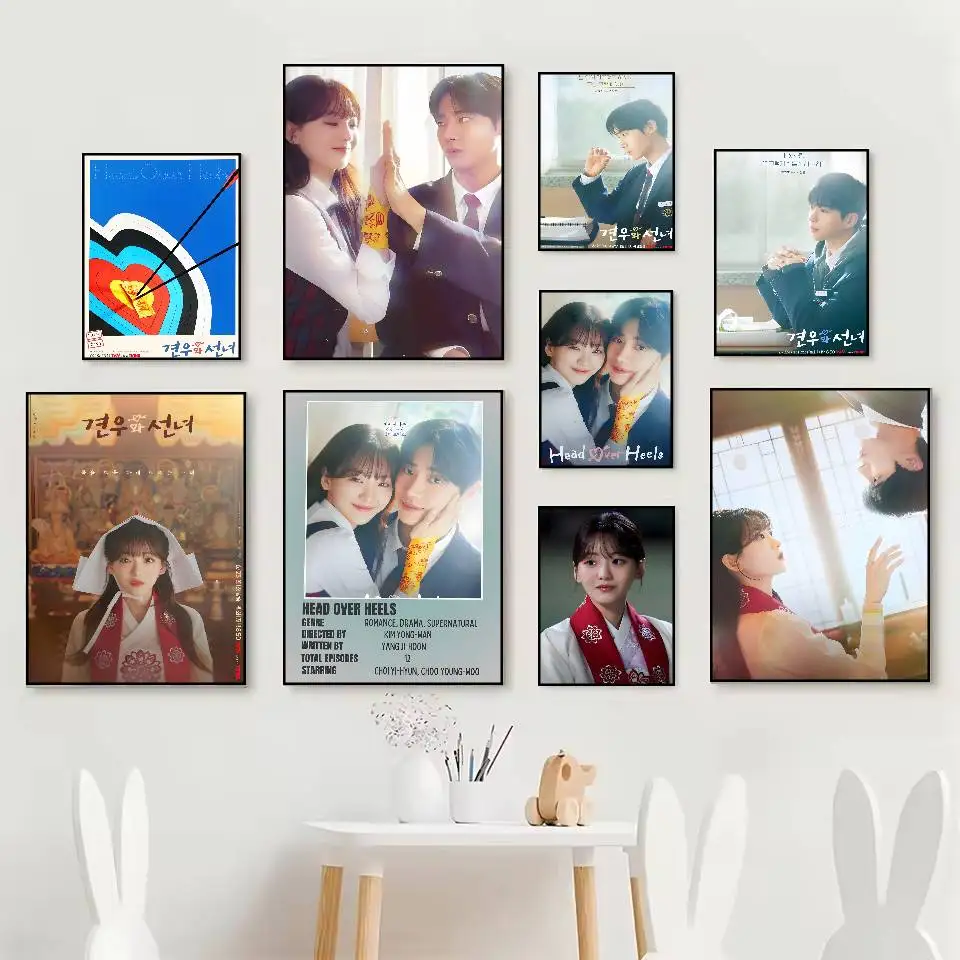 Hot Kdrama H-Head Over Heels Poster HD posters Self adhesive waterproof ideal for living room bedroom bar decoration