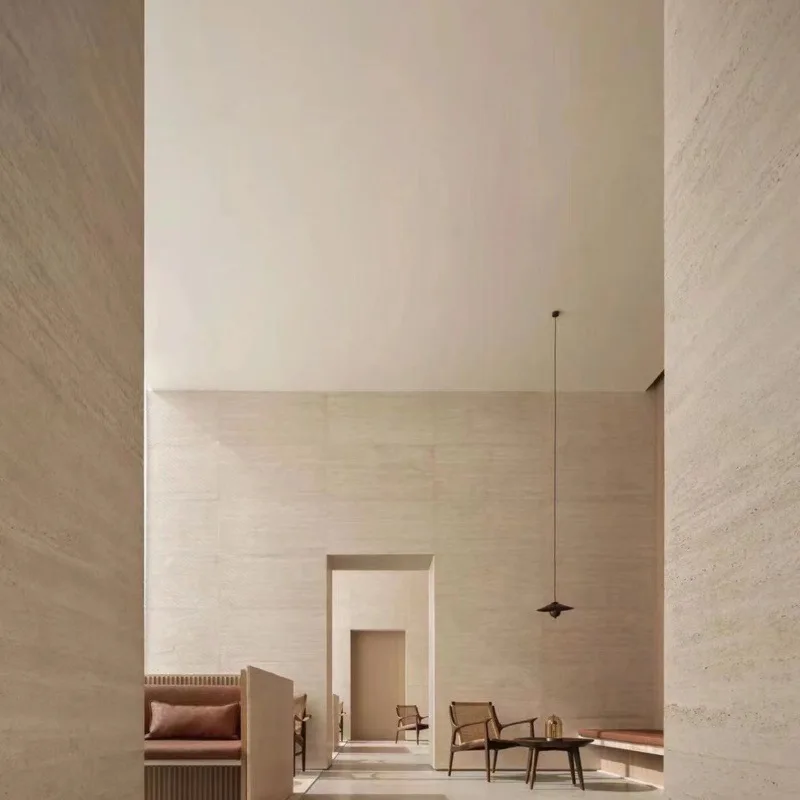 Soft Roman White Cave Stone Soft Stone 3D Cave Stone Soft Porcelain Flowing Water  Star and Moon Veneer Bending