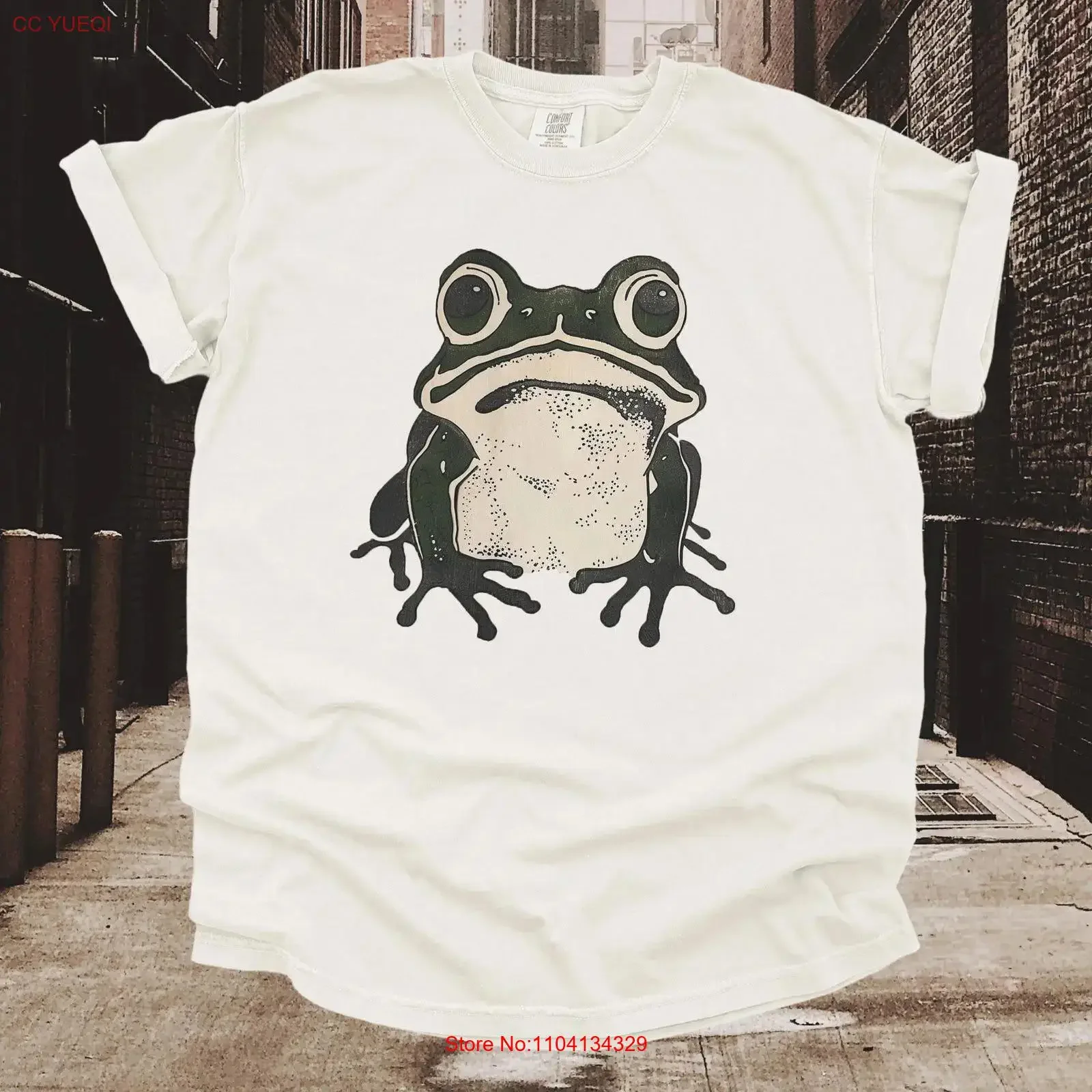 Unimpressed Frog T Shirt Japanese MinimalisT Froggy Lover Head Empty vintage Washed graphic Comfortable Stylish Versatile