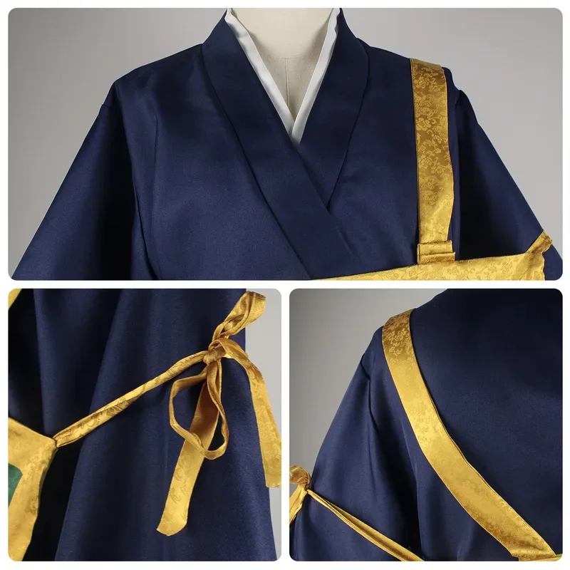 Geto Suguru Costume Cosplay Nero Blu kimono Uniforme scolastica Anime Vestire Costumi di Halloween per donna Uomo