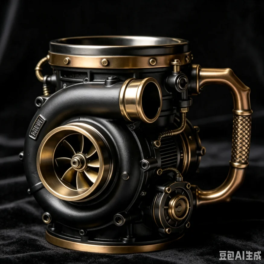 Unique 3D Car Turbo Engine Shaped Beer Mug Retro Mechanical Gear Resin Coffee Cup Creative Desktop Decor Drink Tumbler Gift