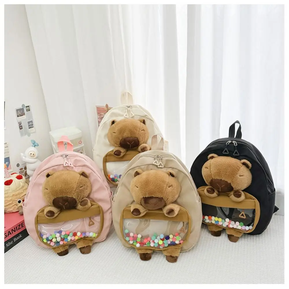 

Large Capacity Capybara Shoulder Bag Casual Comfortable Cute Shopping Bag Portable Nylon Makeup Bag Women