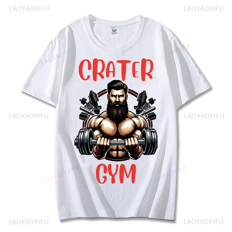 Crater Gym Therapy Is Expensive Do Some Deadlifts Man Graphic T Shirts Summer Breathable High Quality Cotton T-shirt Short-sleev