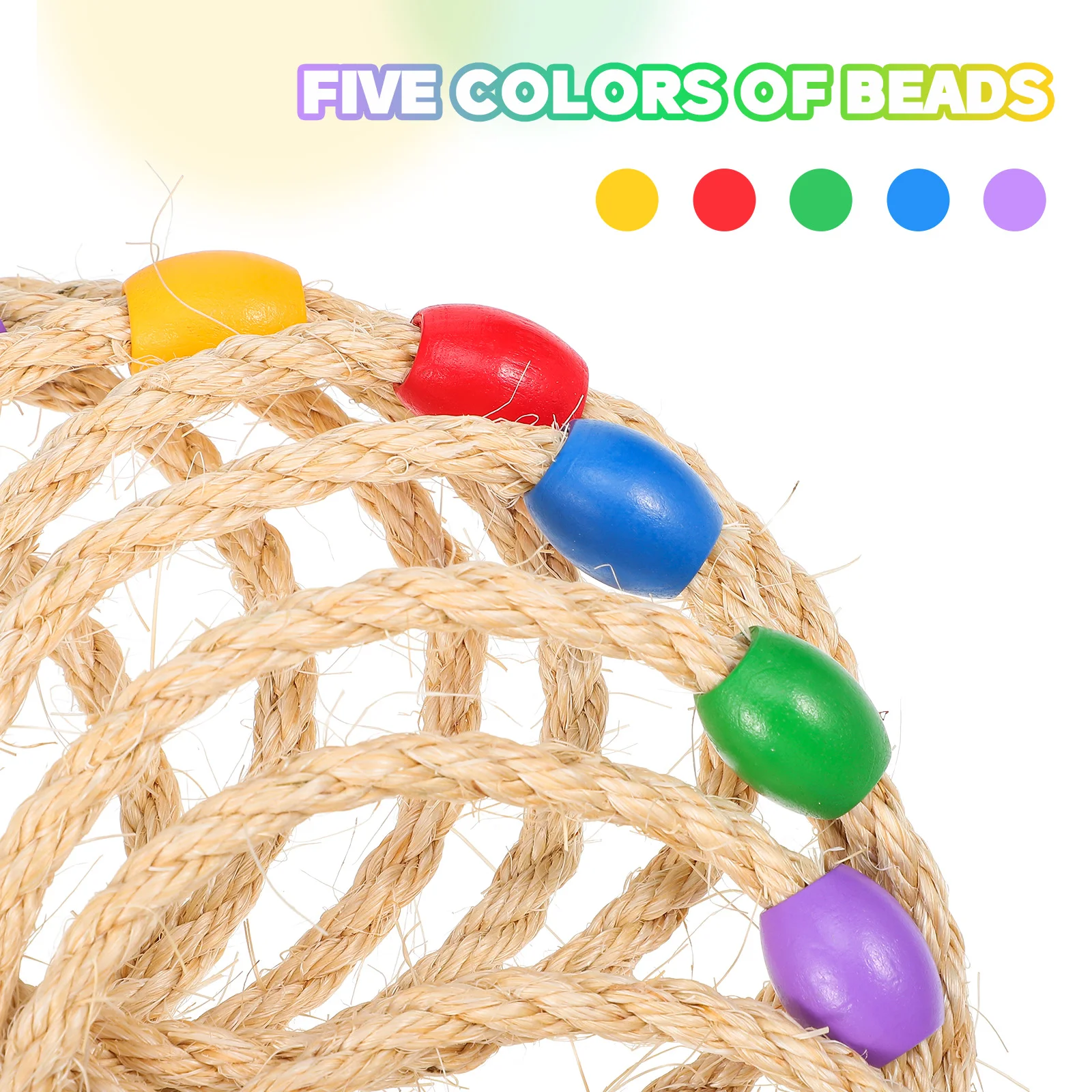 

10 pcs Colorful Sturdy Jute Rope Throwing Lawn s Carnival Party Garden Toss Toss Carnival Set