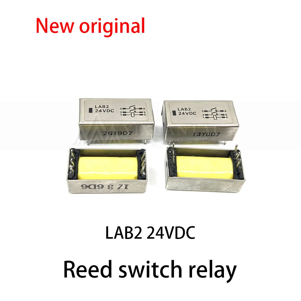 5pcs~10Pcs LAB2 24VDC Reed switch relay 6-pin 24V