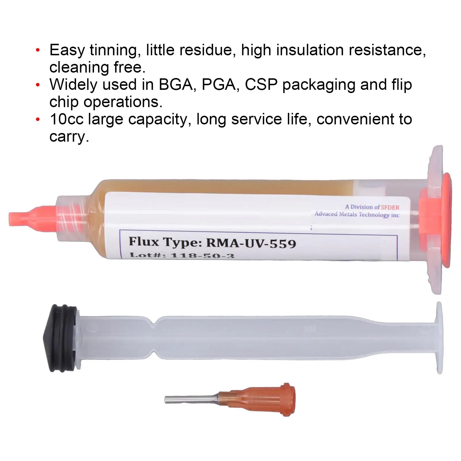 10cc No Clean Solder Flux Paste for Easy Tinning - Ideal for electronics Repair & Maintenance