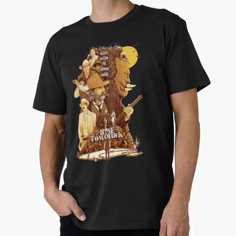

Bone Tomahawk Western film A Fistful of Dollars Cowboy movie Eastwood Retro Gift t shirt Large size Tops 100% cotton Clothes