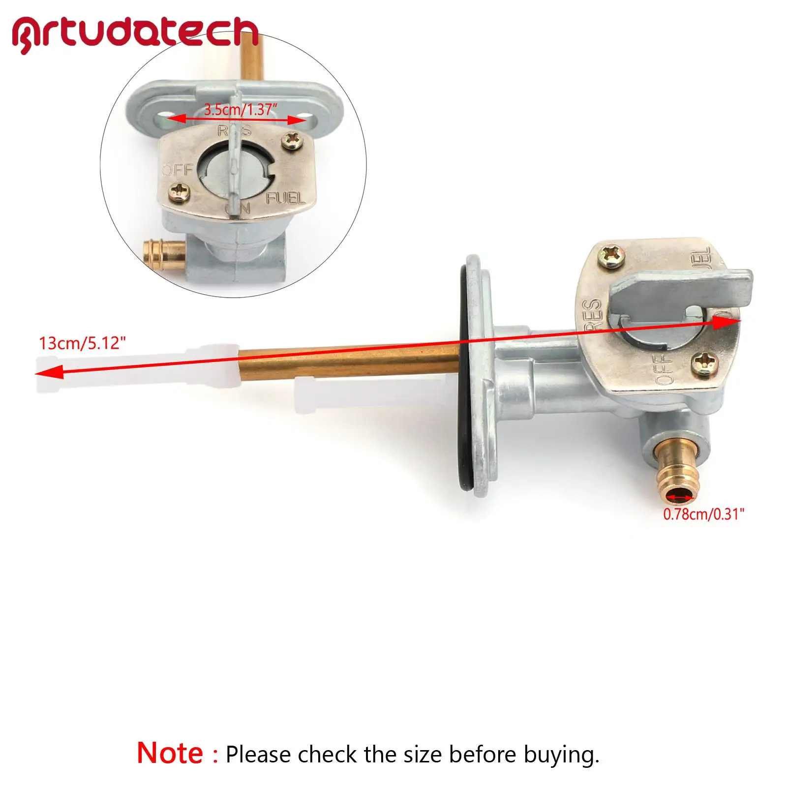 

Gas Fuel Petrol Valve Petcock 1P6-24500-00 for Yamaha TTR90 TTR50 TTR110E TTR110