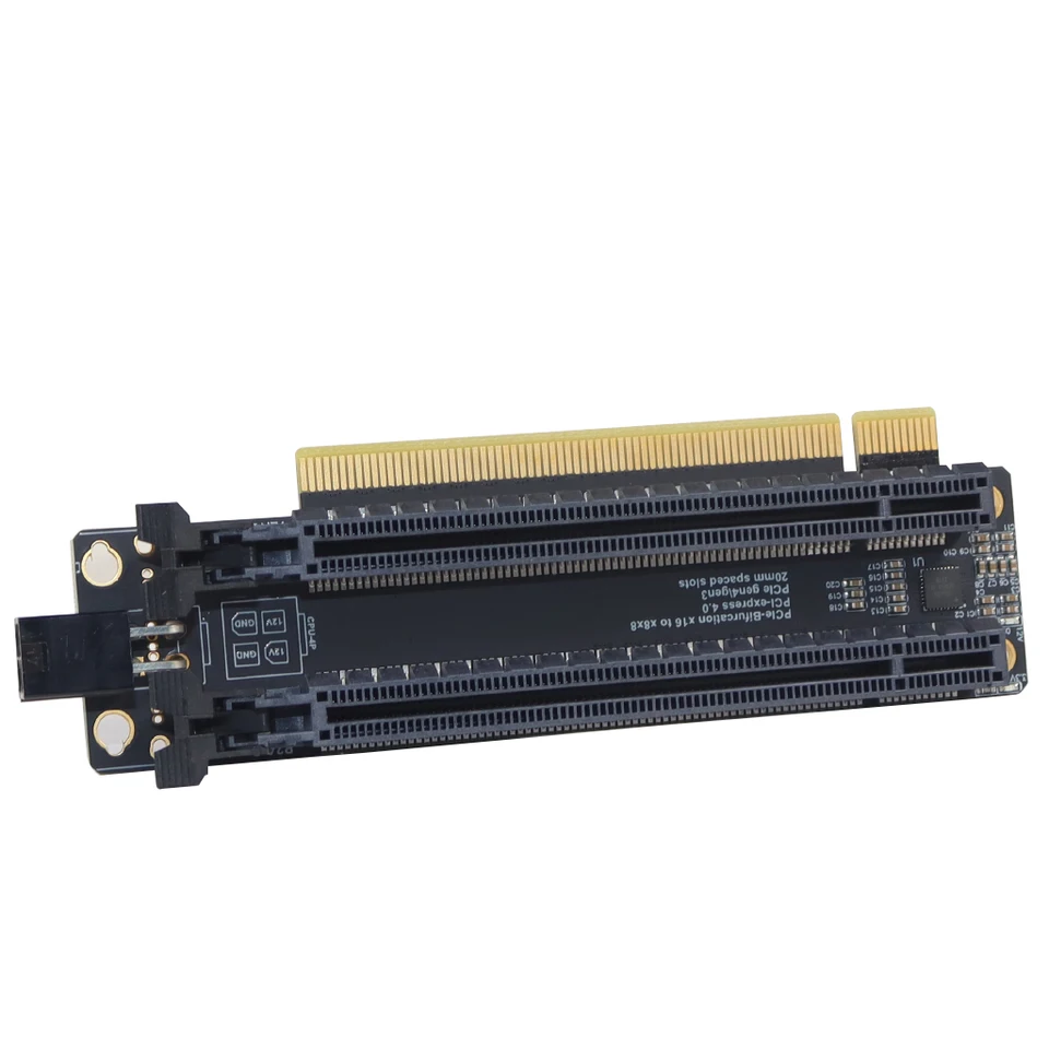PCI-E 3.0 x16 1対2拡張カード Gen3 スプリットカード PCIe分岐 x16 to