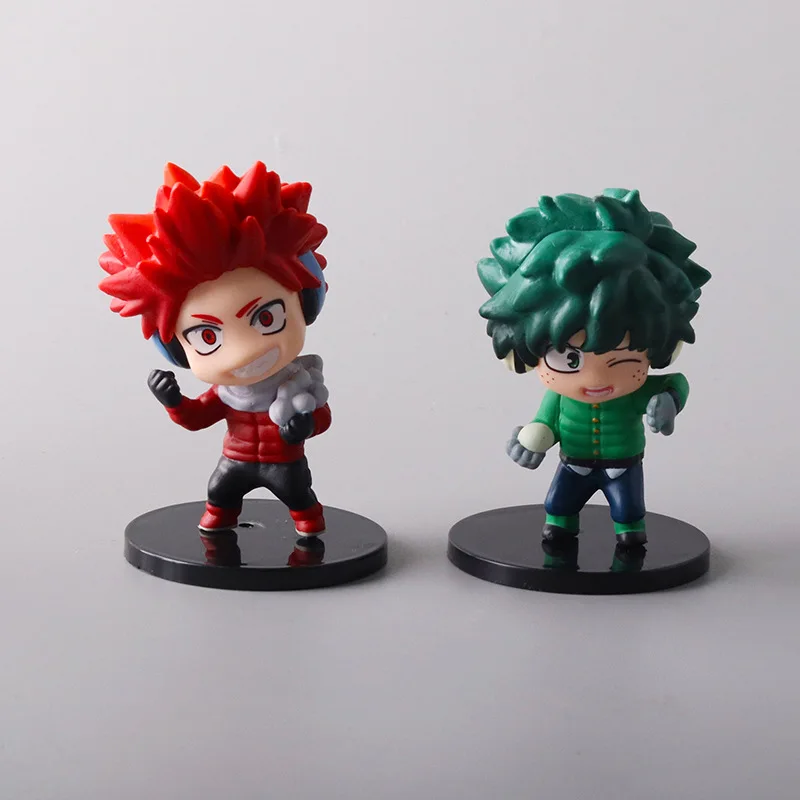 ماي هيرو أكاديميا 6 قطع إصدار ليندا. Midoriya All Might Bakugou Shoto Ochaco PVC Figur deaction Boku no Hero regalo muñeca
