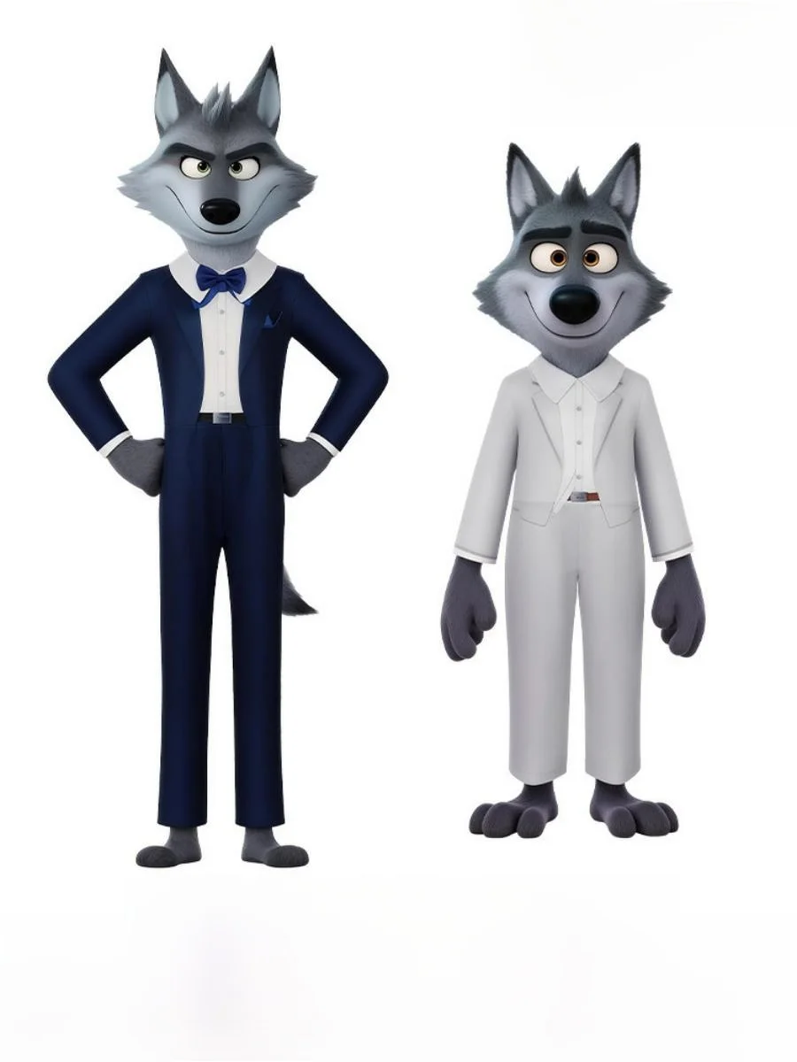 

loween Costume the Bad Guys Alliance Big Bad Wolf Role Play Stage Costume Women's Ethnic Faion Polyester Triacetate Fiber