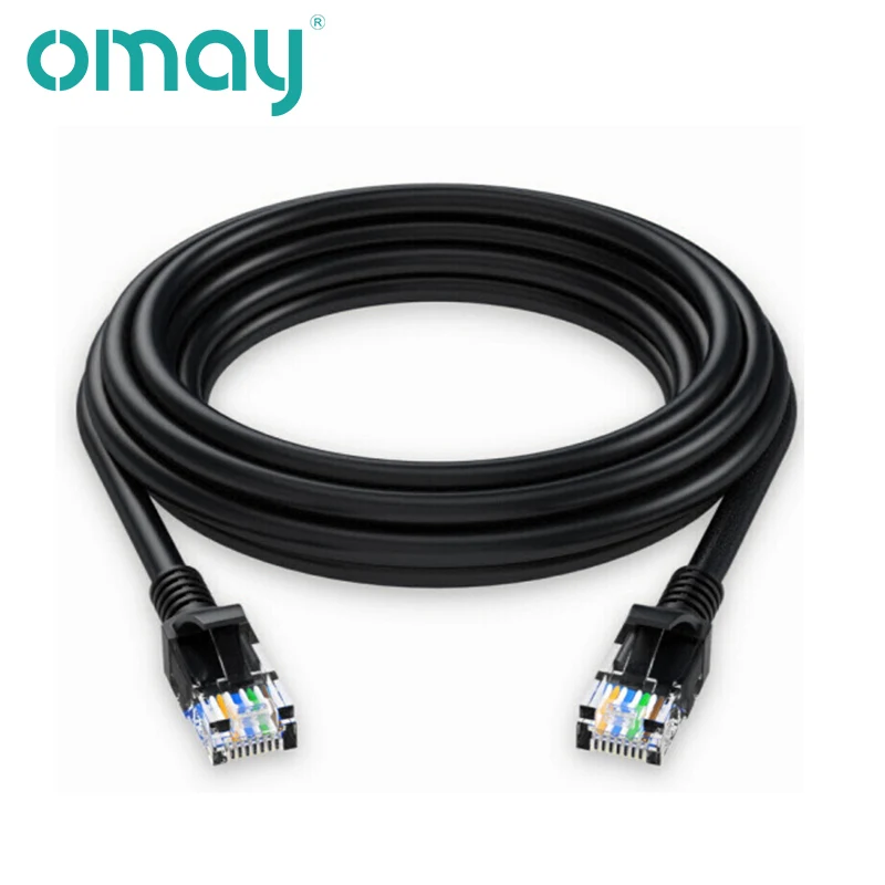 CAT6 kabel sieciowy Ethernet UTP RJ45 okrągłe płaskie skręcone para Patch Cord do komputera PC Router internetowy Laptop 10m 15m