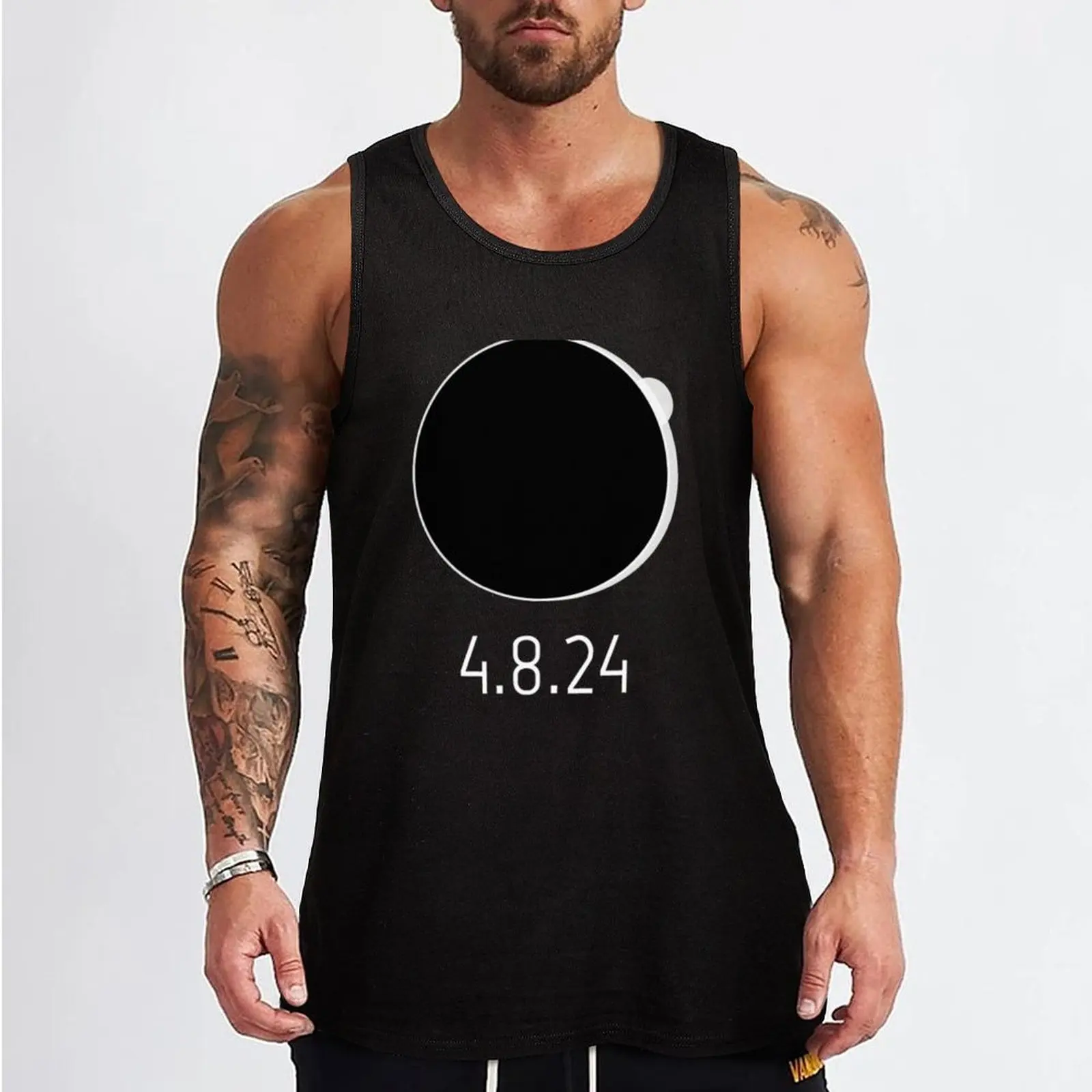 Total Solar Eclipse April 8 2024 Tank Top sleeveless anime top