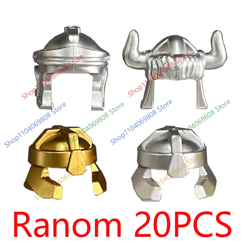 MOC Mittelalterlicher Ritter Figur Bausteine Zubehör Helm Maske Rüstung Jäger Umhänge Scheide Speer Mini-Bausteine Spielzeug Geschenke N24