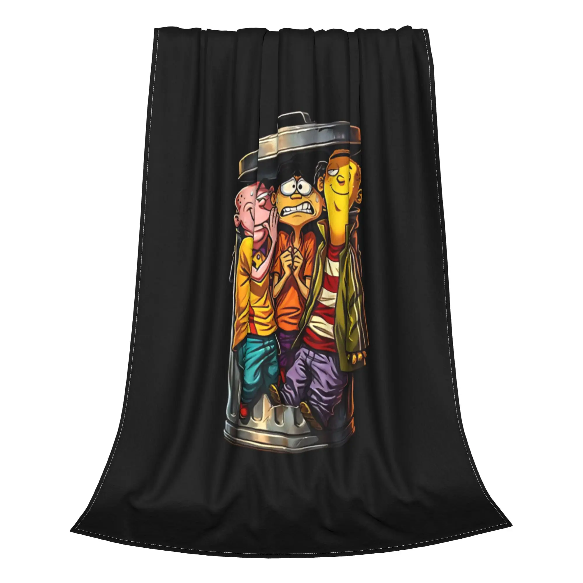 1PC Home Cute Room Decor funky graphic  Blanket Throw Blanket Ed  Edd  Eddy Novelty Warm Blanket All Season
