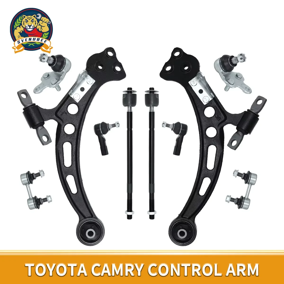 Svenubee Front Suspension Lower Control Arm Tie Rod Ends 10Pcs Kits for Toyota Camry Avalon Lexus ES300 1992 1993 1994 1995 1996