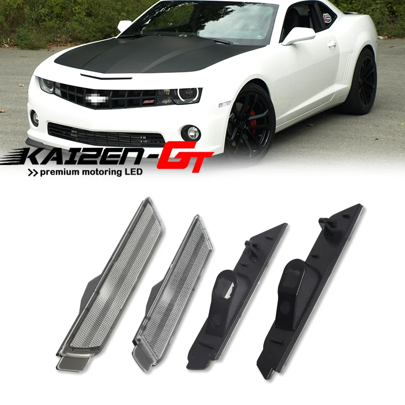 Car Front / Rear Bumper Side Marker Light Cover Housings For Chevrolet Camaro 2010 2011 2012 2013 2014 2015, No Bulb / Socket