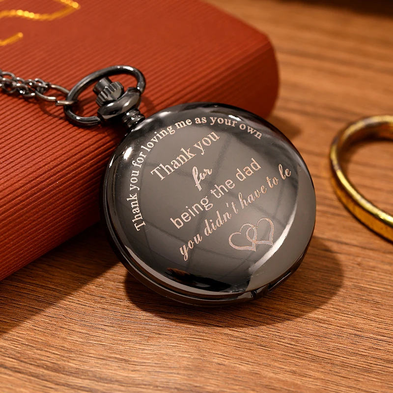 男性用パパクォーツ懐中時計,フォブチェーン,ヴィンテージペンダント,バースデーギフト,デザイン