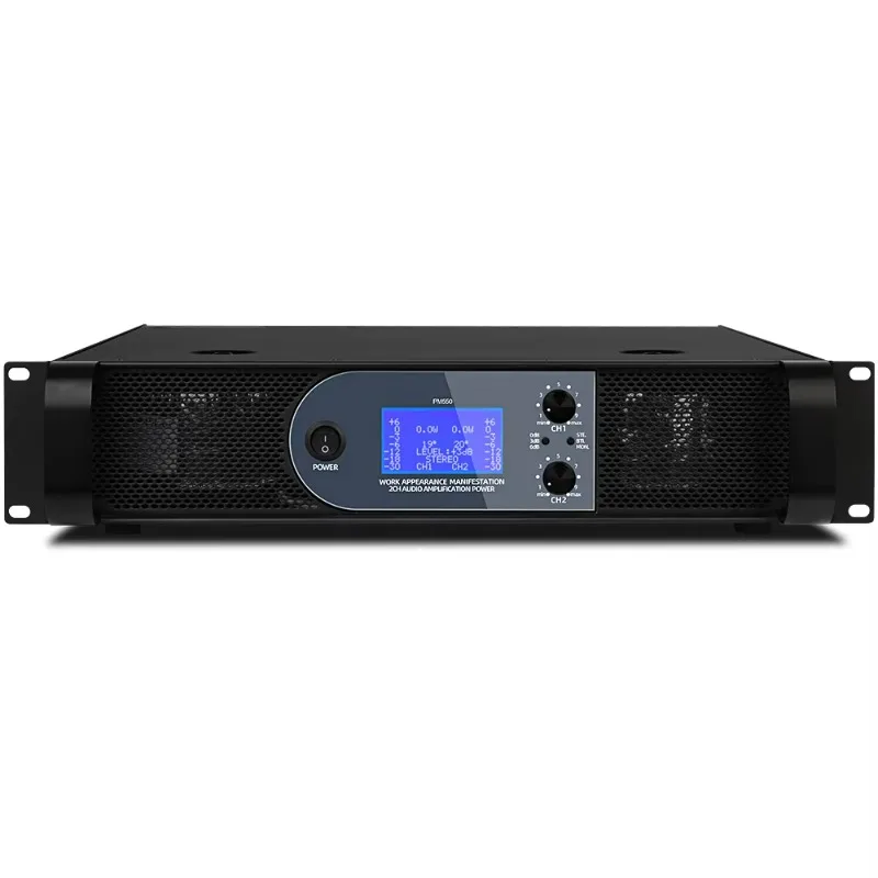 

PM550 550W*2 Audio Power Amplifier 2U Professional High Power Amplifier for Conference Stage Performance Theater