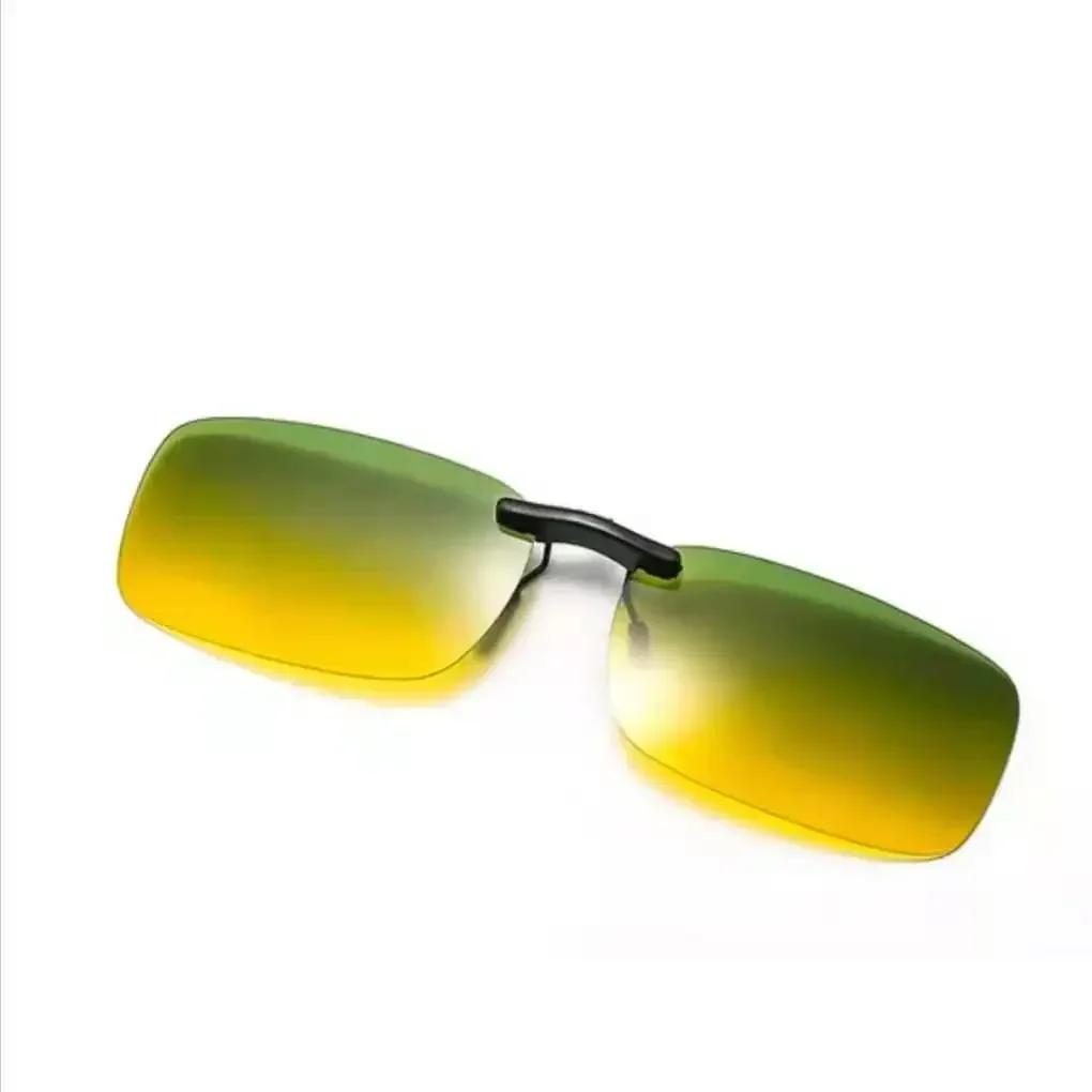 Flip-up Clip-on Sunglasses Polarized Sunglasses Metal Clip Rimless Sunglasses for Prescription Glasses Driving Glasses