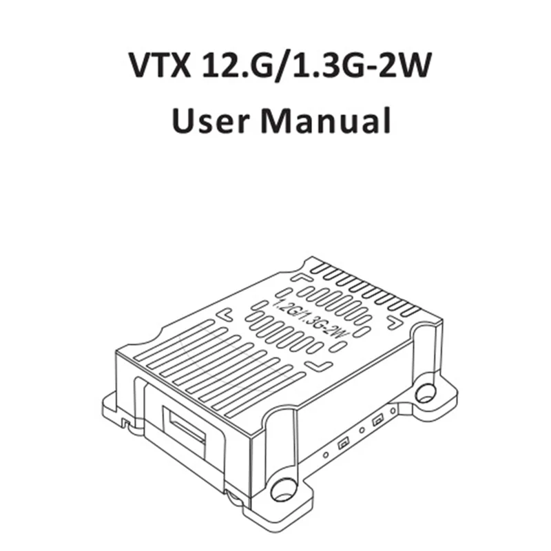 EDT-1.2G/1.3G 2W Pemancar Video VTX Daya Tinggi 3 Gigi Dapat Disesuaikan untuk RC FPV Drone Sayap Tetap Jarak Jauh DIY