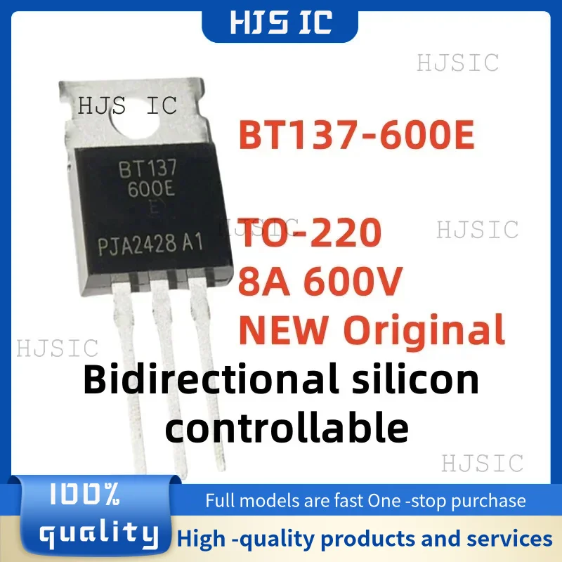 10-20PCS 100% NEW Imported BT137-600E BT137600E BT137 600E TO-220 8A 600V Bidirectional silicon controllable Thyristor