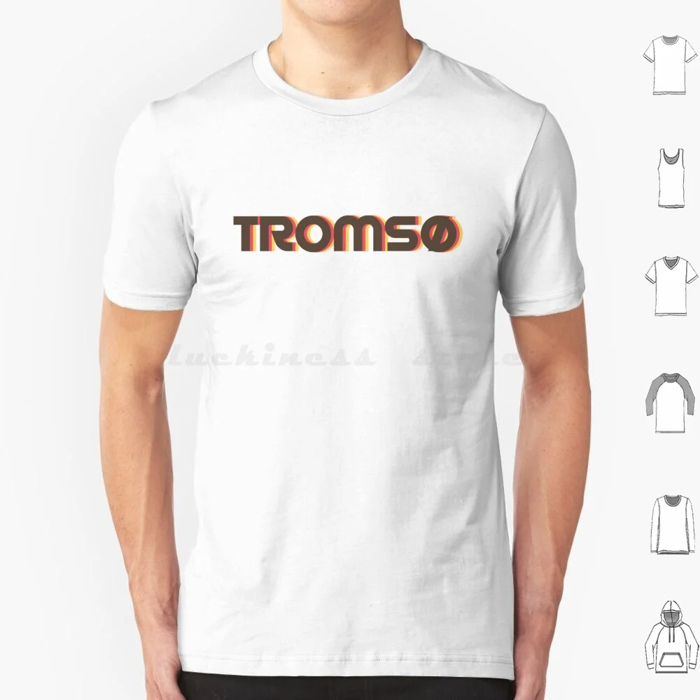 

Tromso Retro T Shirt Cotton Men Women DIY Print Tromso Norway Travel Tromso Retro Tromso Vintage Tromso Design Tromso Travel