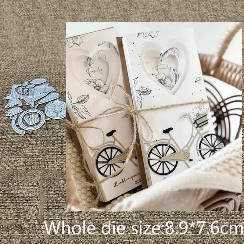 Neues Design Metall-Schablonenform Schneidewerkzeug Fahrrad-Dekoration Scrapbook-Stanzform Album Papierkarten Basteln Prägen